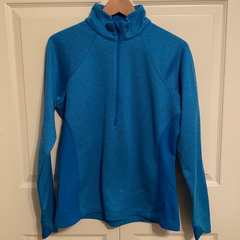 Columbia Aqua Blue Half Zip Ski Sweater - Women’s L